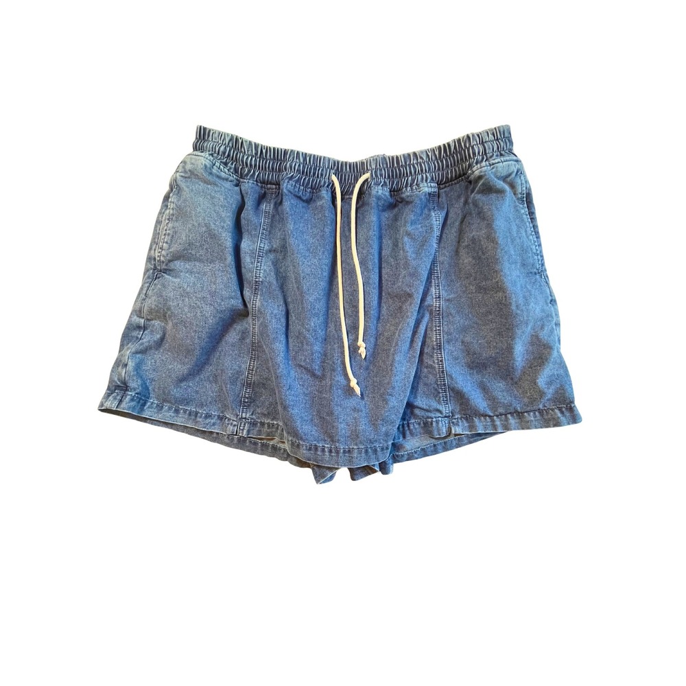 Plus Size Denim Skort Size 22 Pockets Casual Travel Beachy Stretchy Summer